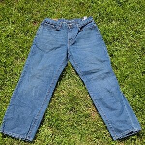 Chaps Relaxed Fit Blue Jeans for Men 32/30